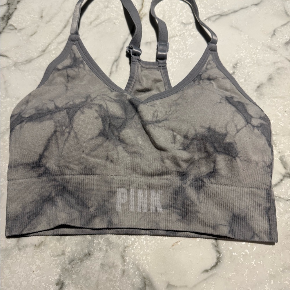 Victoria's Secret Gray Marble Sports Bra